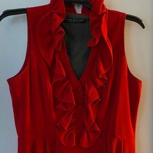 Red Andrew Marc size 14 dress